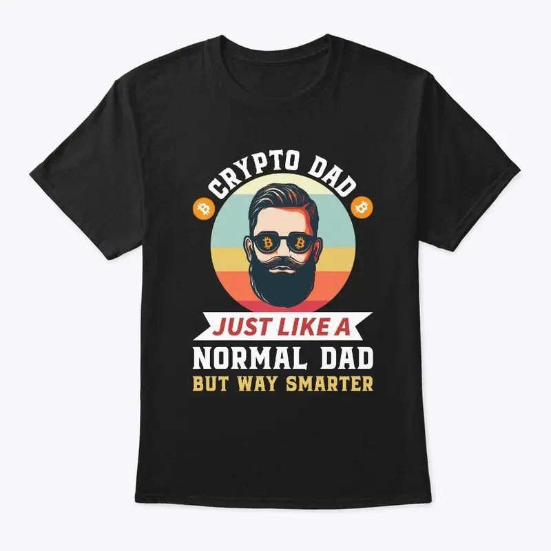 Bitcoin Crypto Dad Shirt 